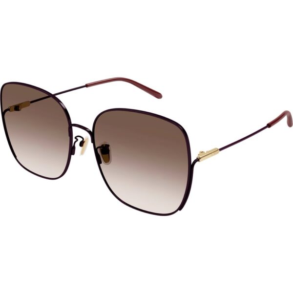 Occhiali da sole  Chloé Ch0170sa cod. colore 007 Donna Squadrata Bordeaux