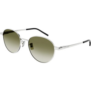 Occhiali da sole  Saint laurent Sl 533 cod. colore 014 Unisex Rotonda Argento