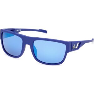 Occhiali da sole  Adidas sport Sp0082 cod. colore 91q Uomo Squadrata Blu