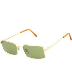 Occhiali da sole  Retrosuperfuture 36s mineral cod. colore green Unisex Squadrata Oro