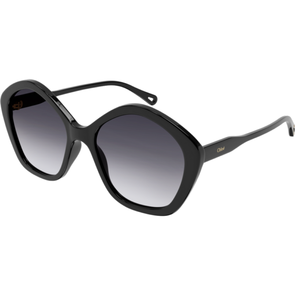 Occhiali da sole  Chloé Ch0082s cod. colore 005 Donna Geometrica Nero