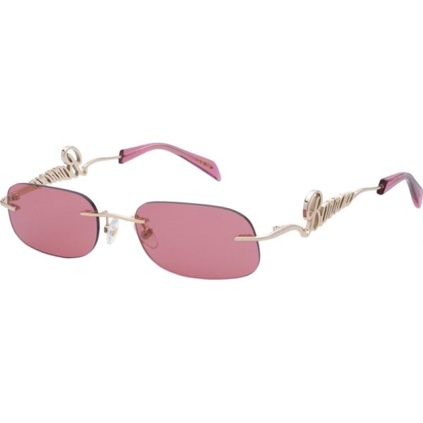 Occhiali da sole  Barrow Sba013 round glasant cod. colore 300k Unisex Squadrata Oro rosa