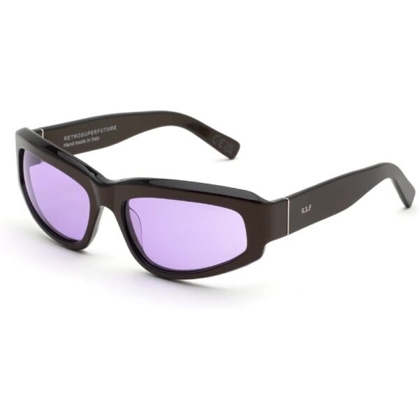 Occhiali da sole  Retrosuperfuture D5o motore cod. colore metallic coco Unisex Avvolgente Nero