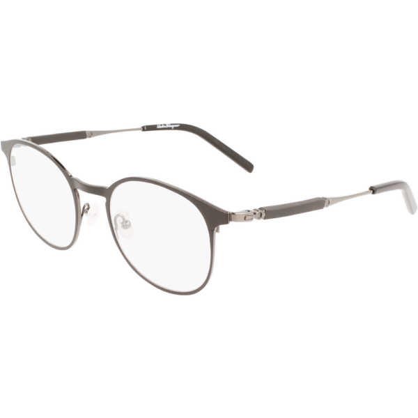 Occhiali vista  Ferragamo Sf2567 cod. colore 037 Uomo Rotonda Grigio