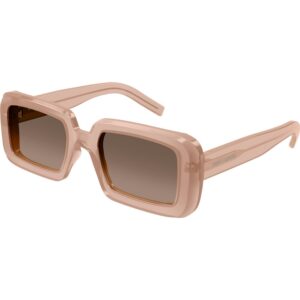 Occhiali da sole  Saint laurent Sl 534 sunrise cod. colore 014 Unisex Squadrata Arancione