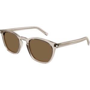 Occhiali da sole  Saint laurent Sl 28 cod. colore 047 Unisex Squadrata Beige