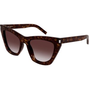 Occhiali da sole  Saint laurent Sl 214 kate cod. colore 031 Donna Cat eye Havana