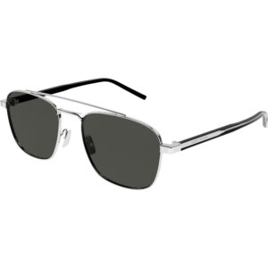 Occhiali da sole  Saint laurent Sl 665 cod. colore 002 Unisex Pilot Argento