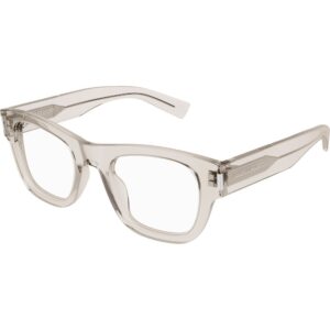 Occhiali vista  Saint laurent Sl 698 cod. colore 004 Unisex Squadrata Beige