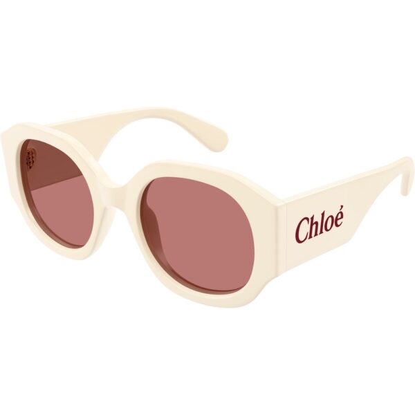 Occhiali da sole  Chloé Ch0234s cod. colore 003 Donna Rotonda Avorio