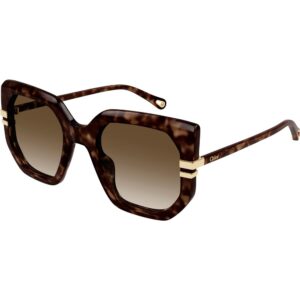 Occhiali da sole  Chloé Ch0240s cod. colore 002 Donna Farfalla Havana