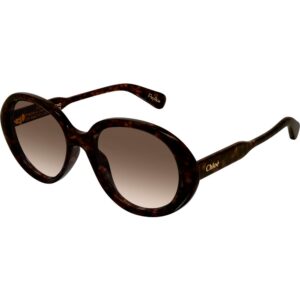 Occhiali da sole  Chloé Ch0221s cod. colore 002 Donna Rotonda Havana