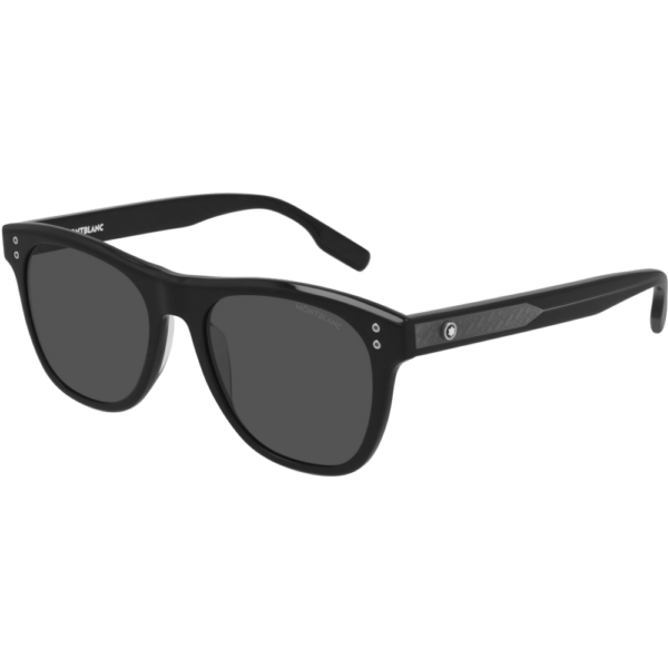 Occhiali da sole  Montblanc Mb0124s cod. colore 001 Uomo Squadrata Nero