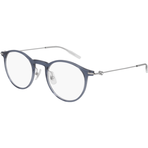 Occhiali vista  Montblanc Mb0099o cod. colore 004 Uomo Panthos Blu