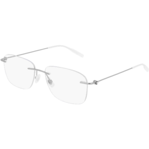 Occhiali vista  Montblanc Mb0075o cod. colore 003 Uomo Squadrata Argento