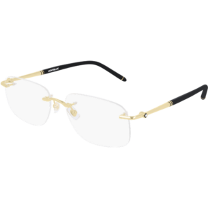 Occhiali vista  Montblanc Mb0071o cod. colore 003 Uomo Squadrata Oro