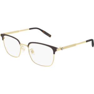 Occhiali vista  Montblanc Mb0083ok cod. colore 002 Uomo Squadrata Oro