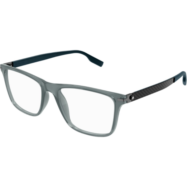 Occhiali vista  Montblanc Mb0251o cod. colore 006 Uomo Squadrata Grigio