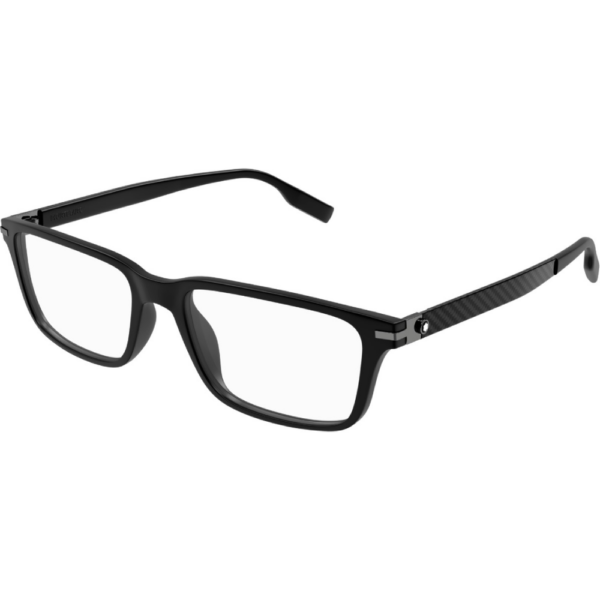 Occhiali vista  Montblanc Mb0252o cod. colore 001 Uomo Squadrata Nero