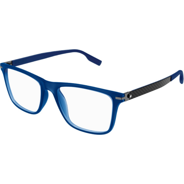 Occhiali vista  Montblanc Mb0251o cod. colore 002 Uomo Squadrata Blu