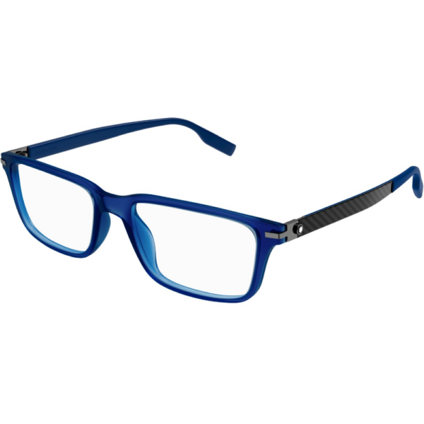 Occhiali vista  Montblanc Mb0252o cod. colore 002 Uomo Squadrata Blu