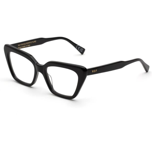 Occhiali vista  Retrosuperfuture Q8h numero 122 cod. colore black Donna Cat eye Nero