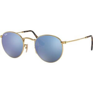 Occhiali da sole  Ray - ban Rb3447n round metal cod. colore 001/9o Uomo Rotonda Oro