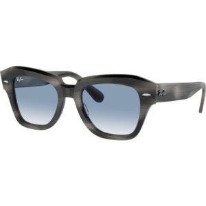 Occhiali da sole  Ray - ban Rb2186 state street cod. colore 14043f Unisex Squadrata Grigio