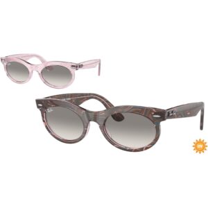 Occhiali da sole  Ray - ban Rb2242 wayfarer oval cod. colore 138432 Unisex Rotonda Viola