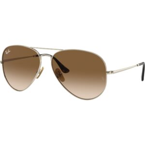 Occhiali da sole  Ray - ban Rb8089 aviator titanium cod. colore 926551 Unisex Pilot Oro