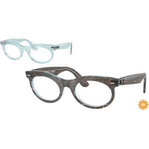 Occhiali vista  Ray - ban Rx2242v wayfarer oval cod. colore 8293 Unisex Rotonda Azzurro