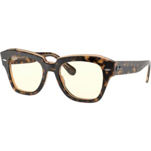 Occhiali da sole  Ray - ban Rb2186 state street cod. colore 1292bl Unisex Squadrata Oro