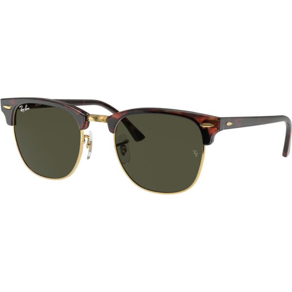 Occhiali da sole  Ray - ban Rb3016f clubmaster low bridge fit cod. colore w0366 Unisex Squadrata Tartaruga