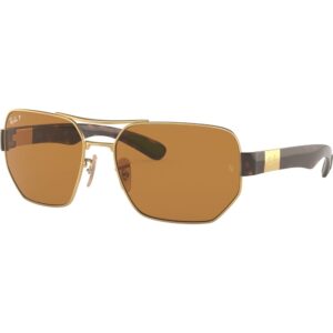 Occhiali da sole  Ray - ban Rb3672  cod. colore 001/83 Unisex Geometrica Oro