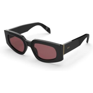 Occhiali da sole  Retrosuperfuture 77q tetra cod. colore fantome Unisex Rotonda Nero