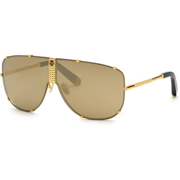 Occhiali da sole  Philipp plein Spp075m plein stud cod. colore 400g Unisex Pilot Oro