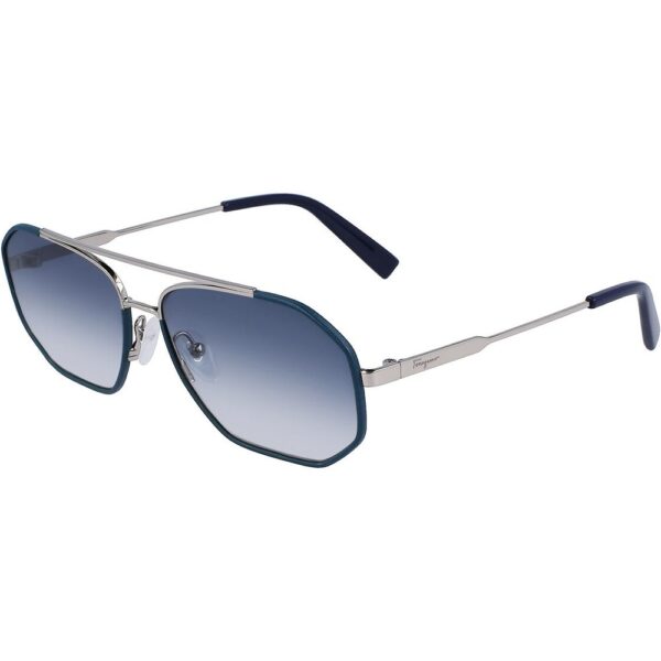 Occhiali da sole  Ferragamo Sf303sl cod. colore 46 Unisex Pilot Blu