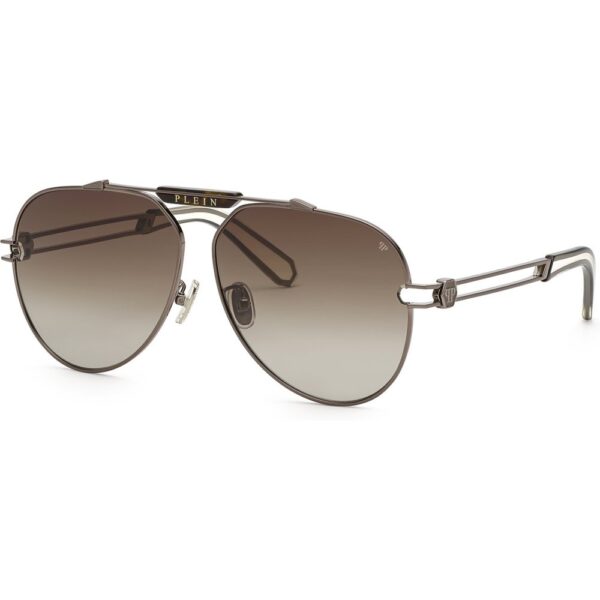 Occhiali da sole  Philipp plein Spp048m golden plein seventies cod. colore 0584 Uomo Pilot Grigio