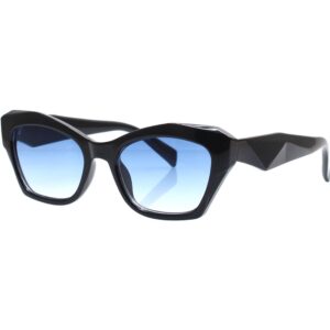 Occhiali da sole  Sun lovers Sls244 cod. colore nero/azzurro sfumato Donna Cat eye Nero