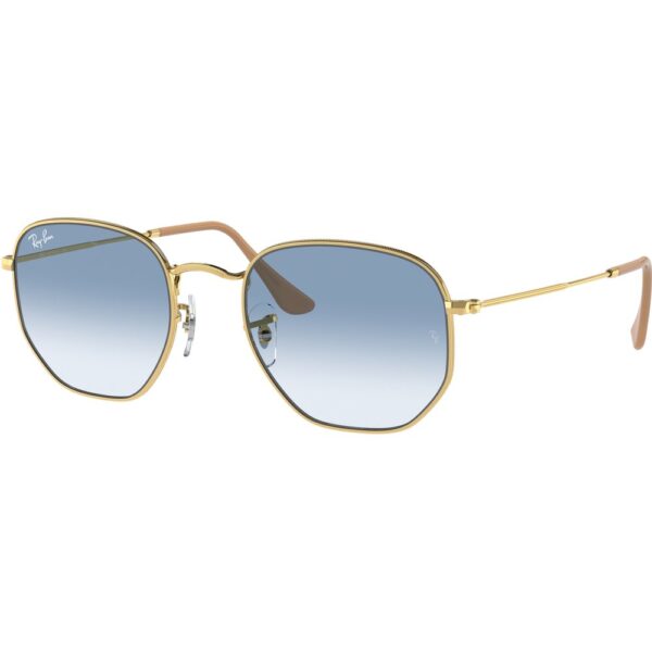 Occhiali da sole  Ray - ban Rb3548 hexagonal cod. colore 001/3f Unisex Geometrica Oro