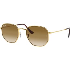 Occhiali da sole  Ray - ban Rb3548 hexagonal cod. colore 001/51 Unisex Geometrica Oro