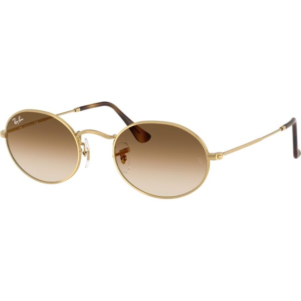 Occhiali da sole  Ray - ban Rb3547 oval cod. colore 001/51 Unisex Rotonda Oro