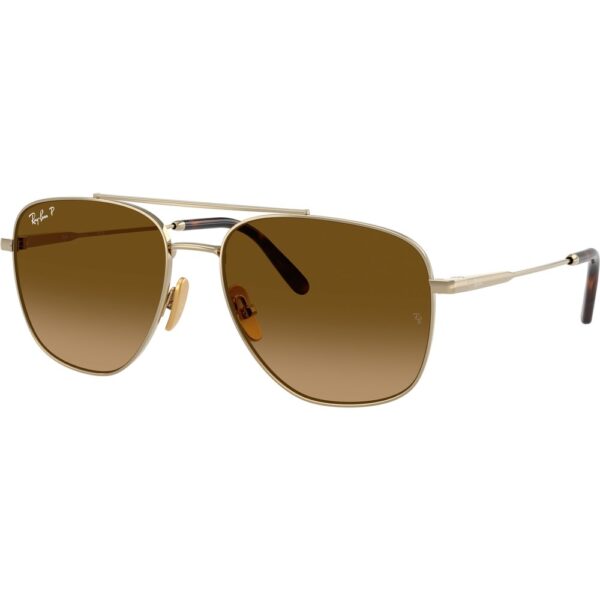 Occhiali da sole  Ray - ban Rb8097 william titanium cod. colore 9265m2 Unisex Squadrata Oro