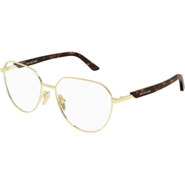 Occhiali vista  Balenciaga Bb0249o cod. colore 002 Uomo Geometrica Oro