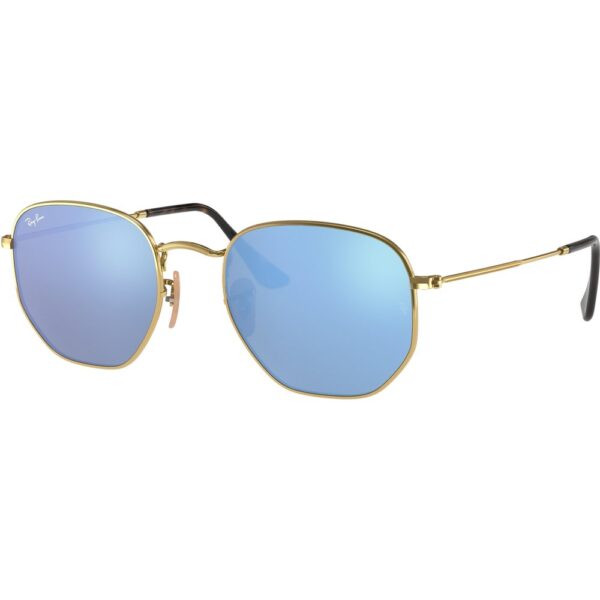 Occhiali da sole  Ray - ban Rb3548n hexagonal cod. colore 001/9o Unisex Geometrica Oro