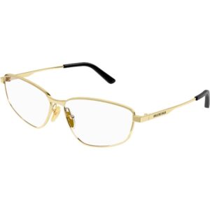 Occhiali vista  Balenciaga Bb0281o cod. colore 002 Unisex Geometrica Oro