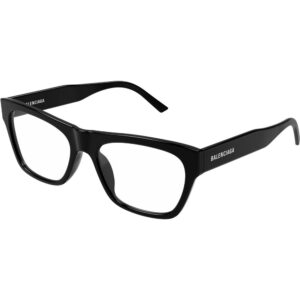 Occhiali vista  Balenciaga Bb0308o cod. colore 001 Unisex Squadrata Nero