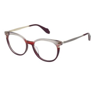 Occhiali vista  Blumarine Vbm170s cod. colore 0aq8 Donna Rotonda Rosso