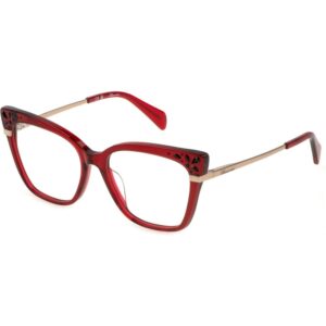 Occhiali vista  Blumarine Vbm823s cod. colore 09wa Donna Cat eye Rosso