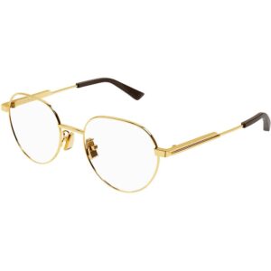 Occhiali vista  Bottega veneta Bv1239o cod. colore 002 Unisex Geometrica Oro